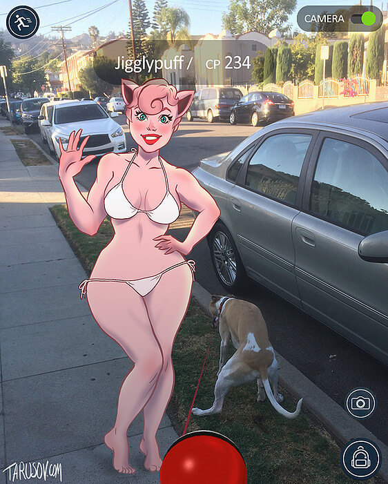 Покемоны в стиле пин-ап