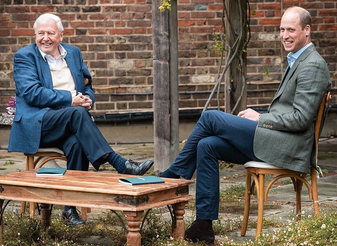 Принц Уильям и Дэвид Аттенборо