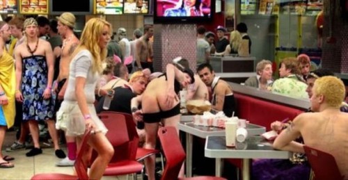 Дебош английских студентов