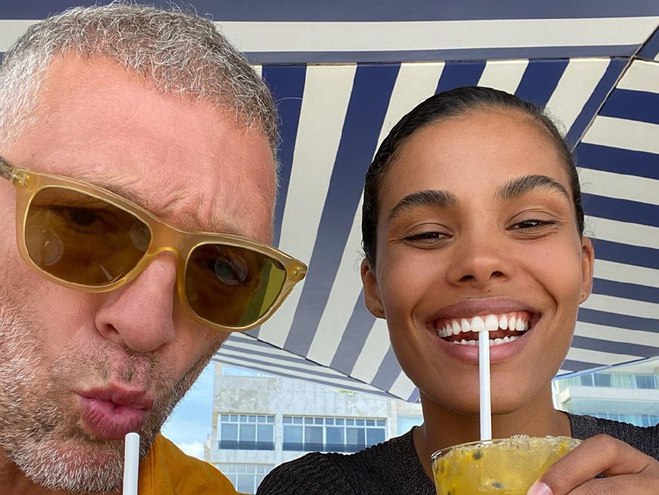 Тина Кунаки и Венсан Кассель