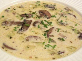 Сливочный грибной суп