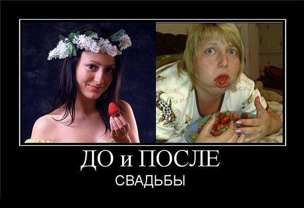 Свадебные демотиваторы
