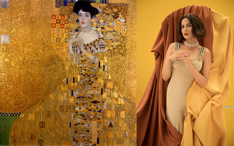 Настя Каменских воспроизвела шедевры великих художников в новом клипе "Обіцяю"