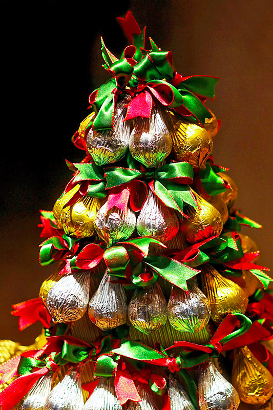 Новогодняя елочка из конфет своими руками - 64 фото