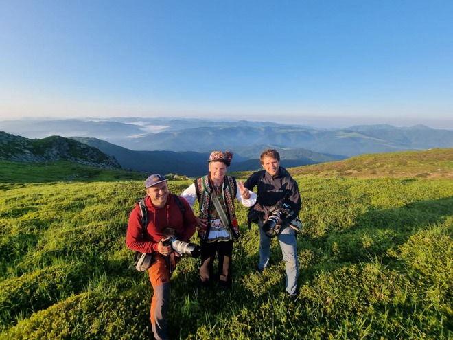 Съемочная группа "Мандруй Україною"