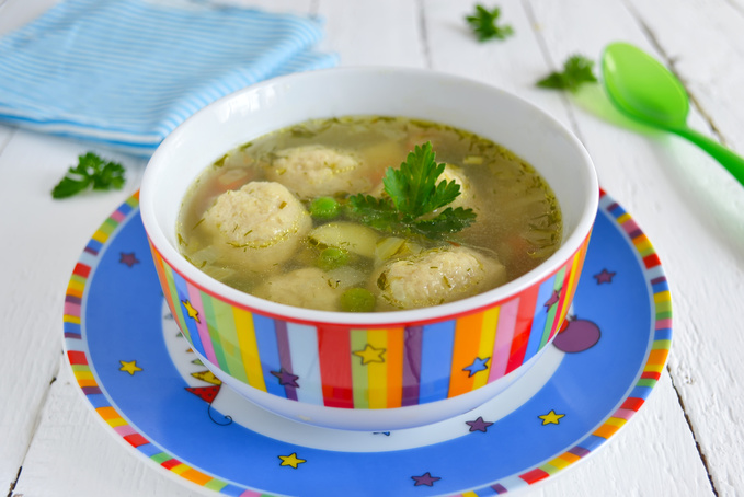 Суп с фрикадельками для детей, 4 рецепта