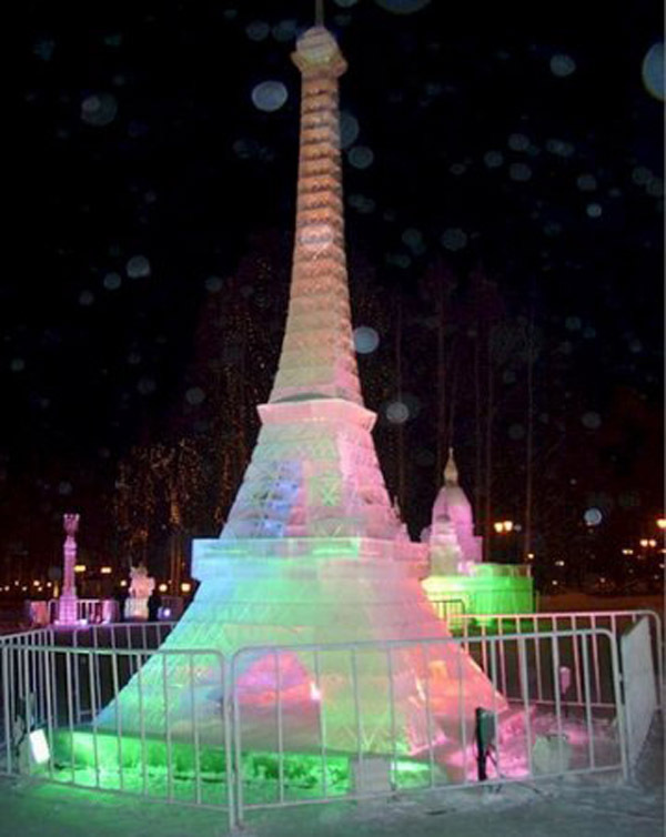 Завораживающие ледяные скульптуры