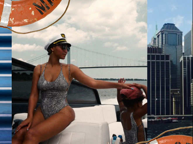 Бейонсе на отдыхе