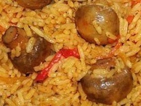 Плов с грибами