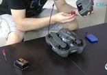 Cool Radio Remote Control Amphibious Tank w/ Shoot Set - Grey (40MHz)-