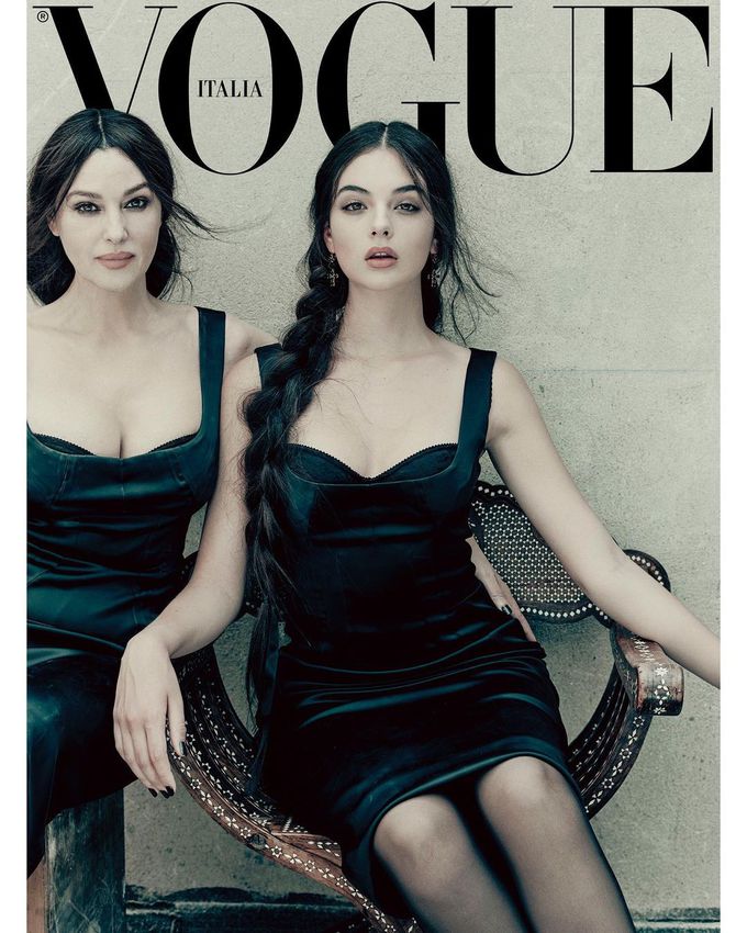Моника Беллуччи вместе с дочерью Девой Кассель украсили обложку Vogue Italia