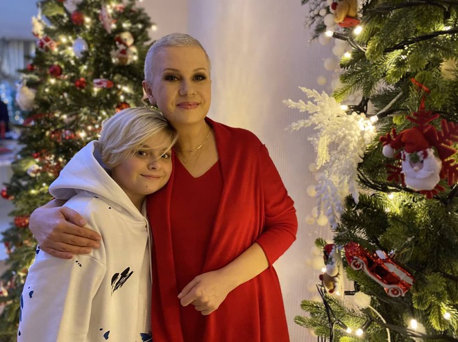 Алла Мазур з сином