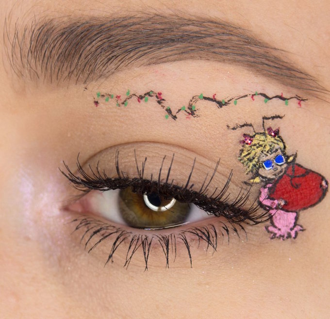 Креативний новорічний макіяж з Instagram