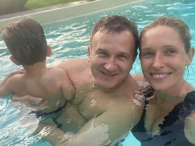 Юрий Горбунов с семьей