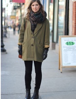  Как носить объемный шарф: street-style примеры