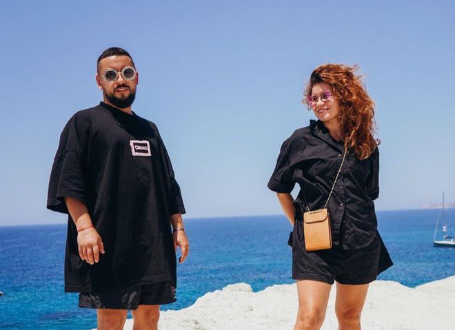 Монатик с женой Ириной