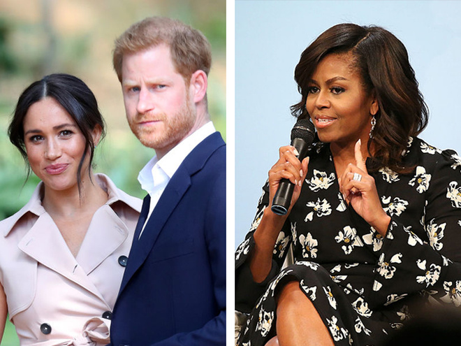 Герцоги Сассекские и Мишель Обама