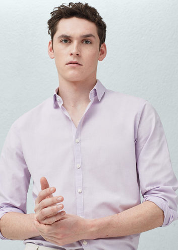 Мужская рубашка лилового цвета Mango: 1549 грн