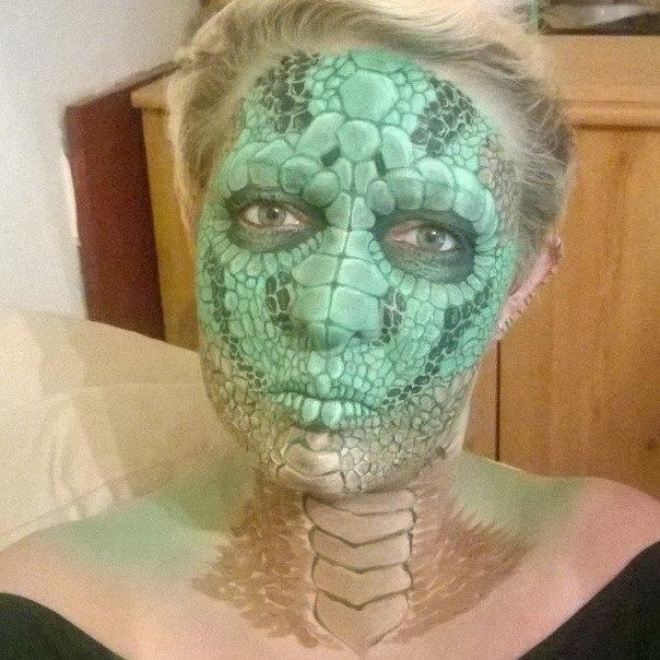 Нереальный макияж на Хэллоуин