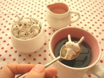 Вам чай с кроликом или без?