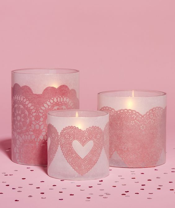 Декор свічок до Дня закоханих