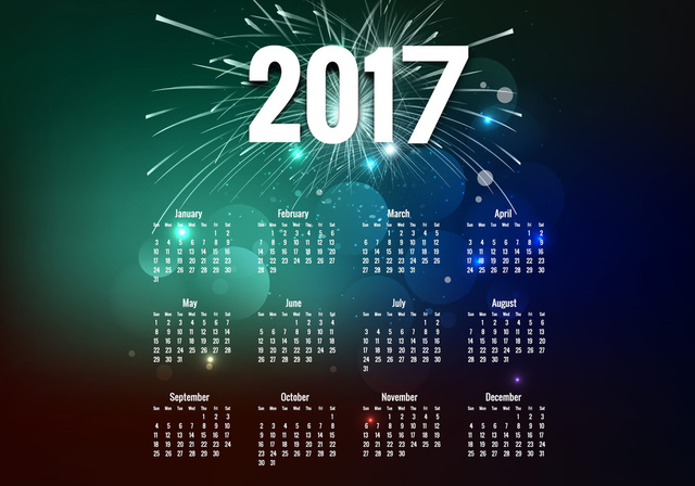 Календарь на Новый год 2017