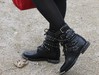 Байкерские ботинки: street style