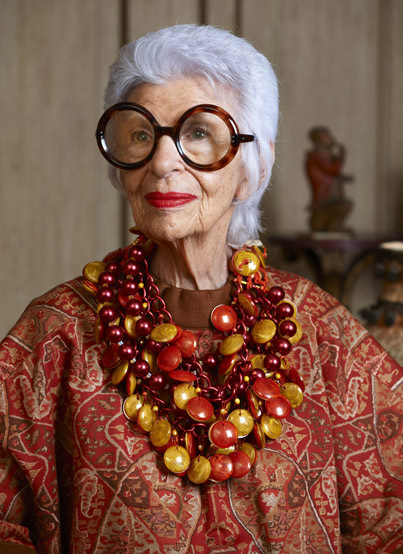 92-летняя Айрис Апфель - самая экстравагантная женщина в мире моды