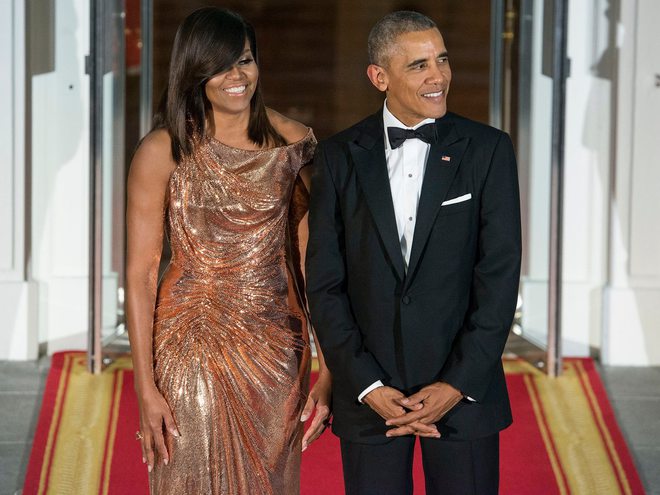 Мишель Обама и Барак Обама