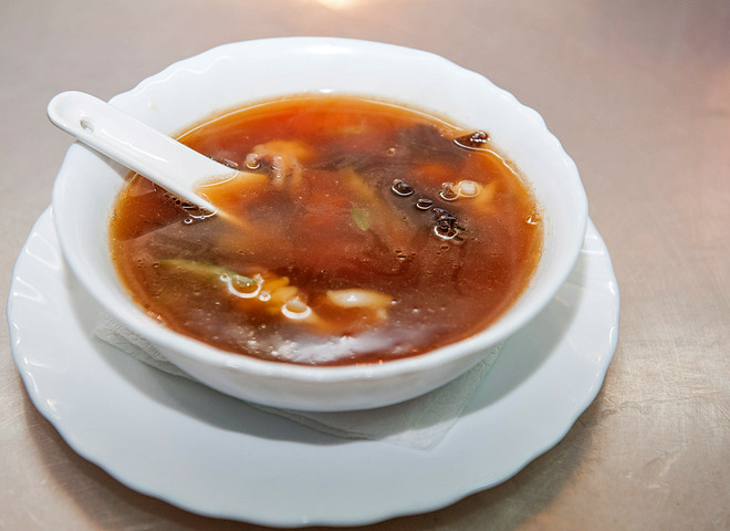 Китайський суп з морепродуктами