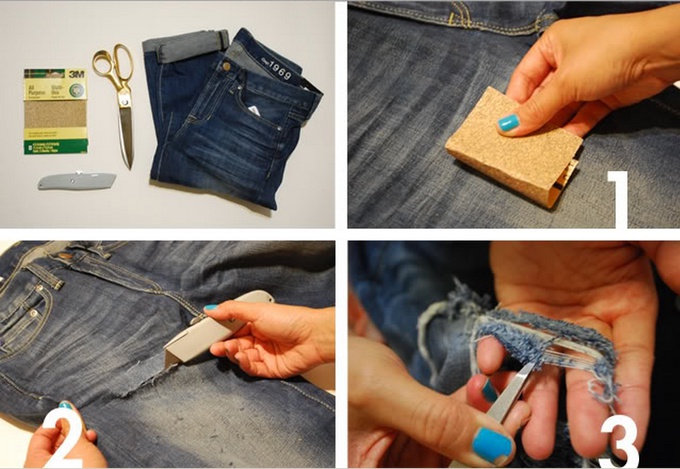 Рваные джинсы инструкция