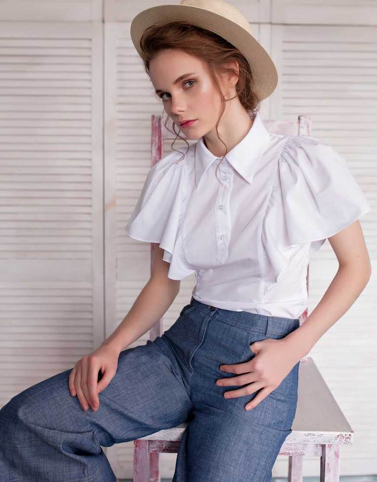 Белая рубашка Vona, 1272 грн