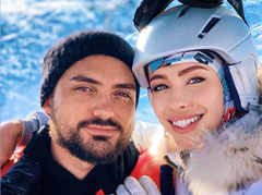 Эдгар Каминский и Ольга Богатая в Куршевеле