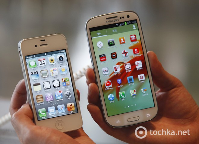 Конкуренти: iPhone та Samsung Galaxy