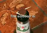 how to put a coin into a bottle
