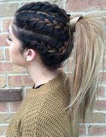 Быстрые прически на средние волосы