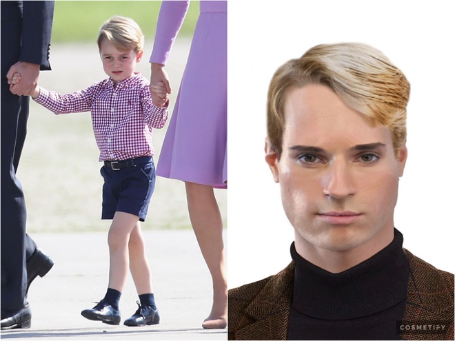 Принц Джордж зараз і через 20 років