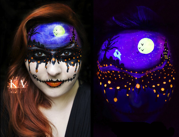 Невероятный макияж на Хэллоуин