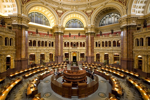 Cамые красивые библиотеки: Библиотека Конгресса США, Вашингтон 
