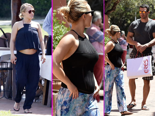 Вагітна Хайден Панеттьєрі гуляє з Кличком