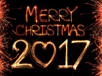 Романтические обои на Рождество 2017