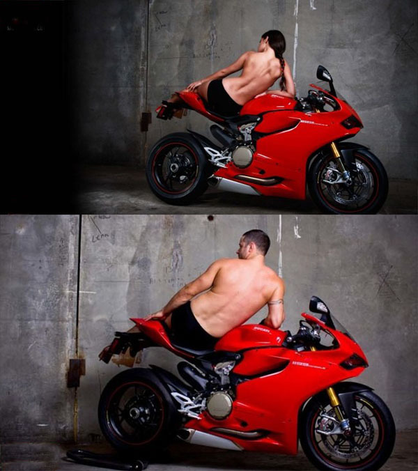 Эротическая подборка "Если бы мужики рекламировали мотоциклы"