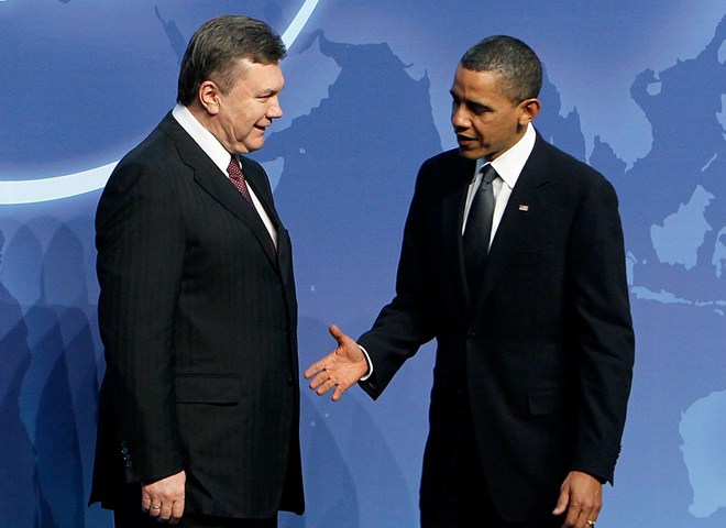 Барак Обама и Виктор Янукович