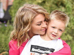 Яна Глущенко с сыном