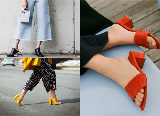 Мюли на каблуках: самая модная обувь на лето 2019