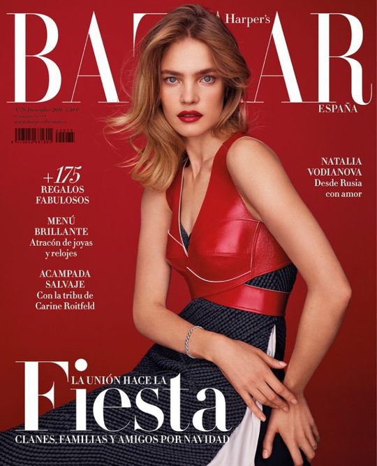 Яркий минимализм: Наталья Водянова снялась для Harper's Bazaar