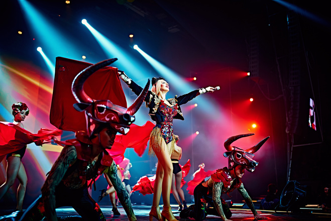 Оля Полякова и ее шоу "Королева ночи"