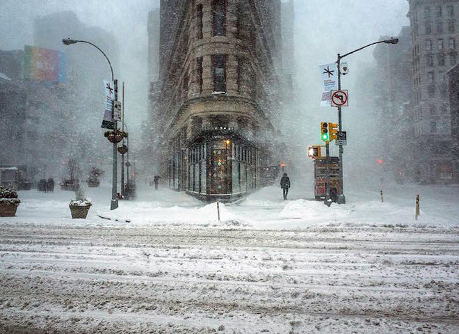 Нью-Йорк в снігу: приголомшливі фотографії, що нагадують картини імпресіоністів