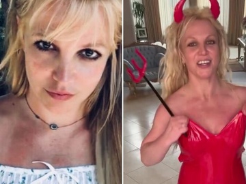 Брітні Спірс станцювала в боді дияволиці й пригадала Геловін