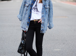 Street-style образы: как носить джинсовую курткуStreet-style образы: как носить джинсовую куртку